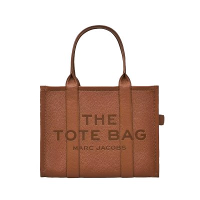 THE LEATHER LARGE TOTE BAG